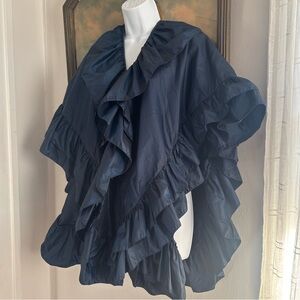 Vintage Victor Costa Ruffled Shawl